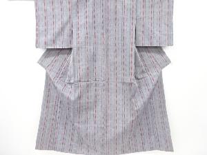 リサイクル　縞織り出し手織り紬着物